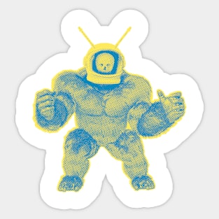 Robot Monster half tone Sticker